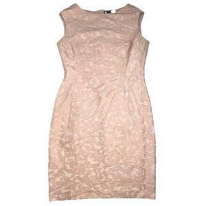 Lauren Ralph Lauren Women’s Sheath Dress Pink Floral Sleeveless Ruched Size 12